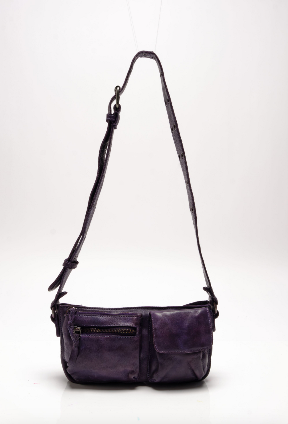 Free People Wade Leather Sling Bag - gilt+gossamer