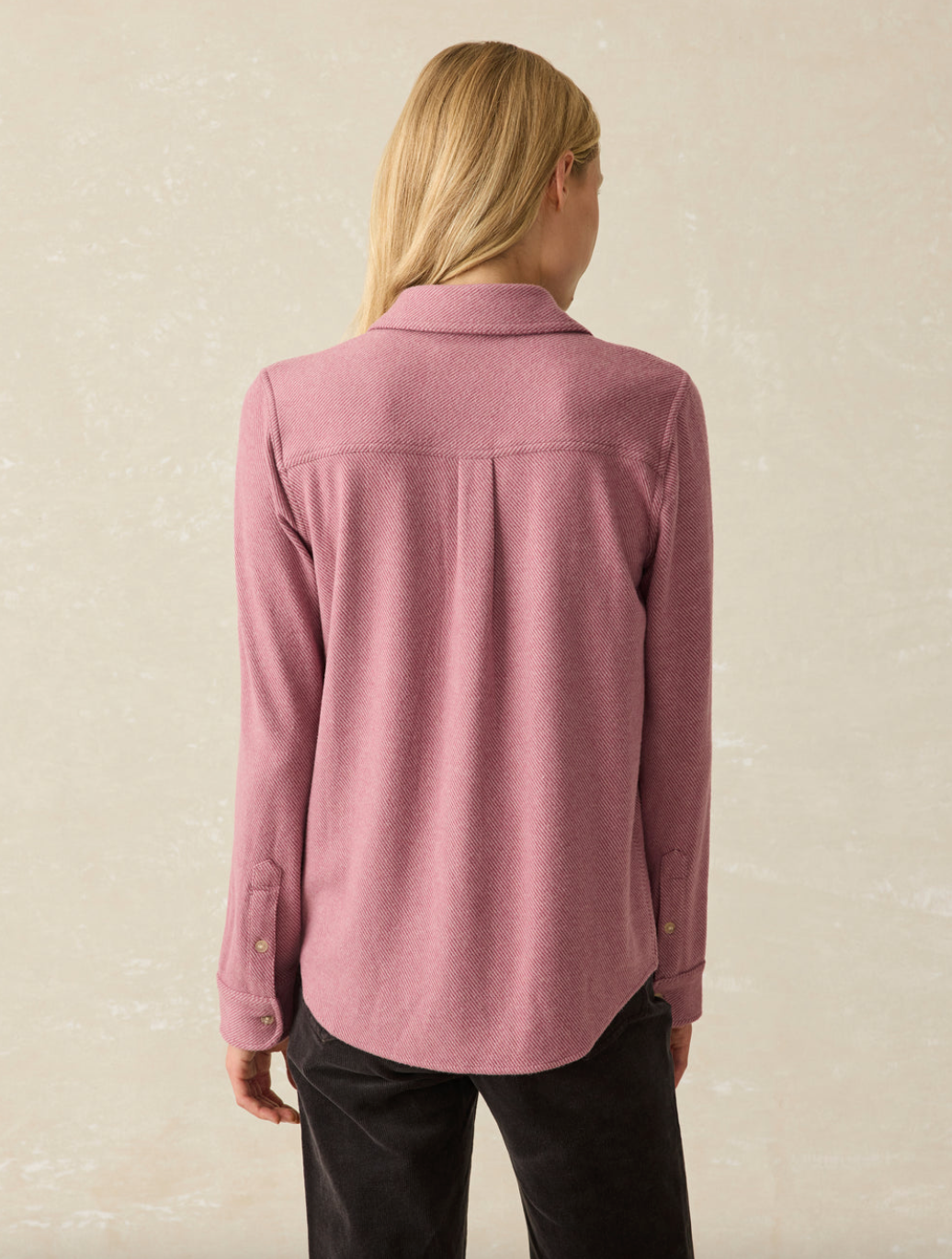 Faherty Legend Sweater Shirt - Rose Twill