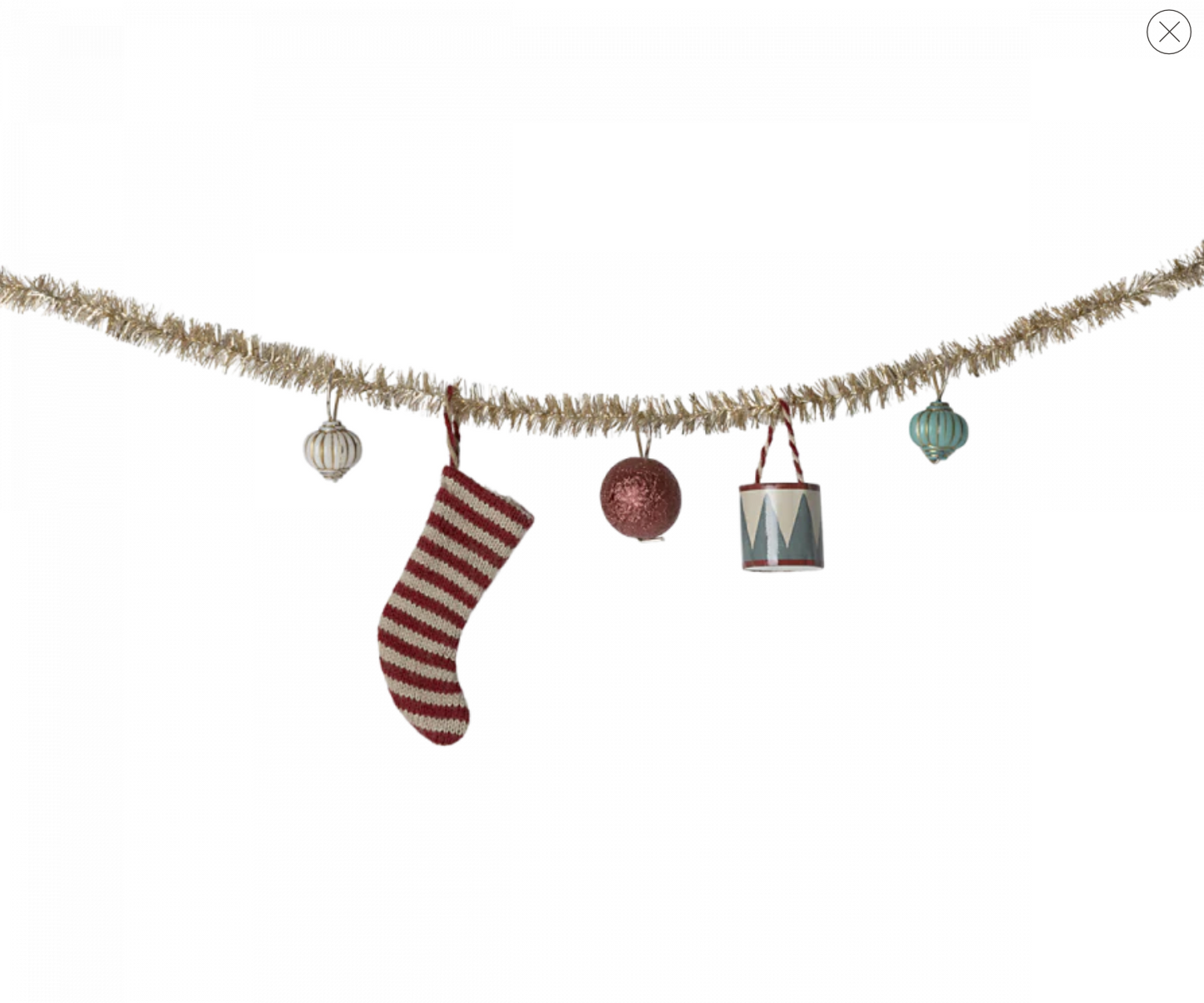 Maileg Christmas Garland, Small - Gold