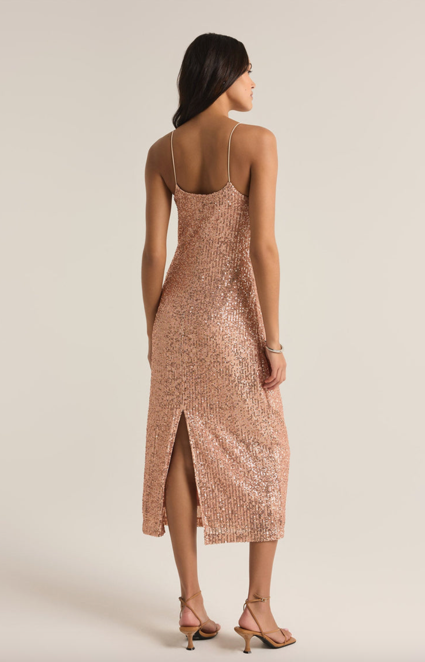 Paulina Sequin Midi Dress