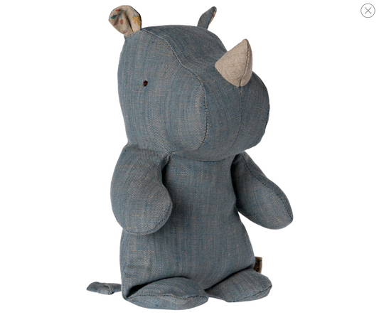 Maileg Rhino, Small - Blue/Sand