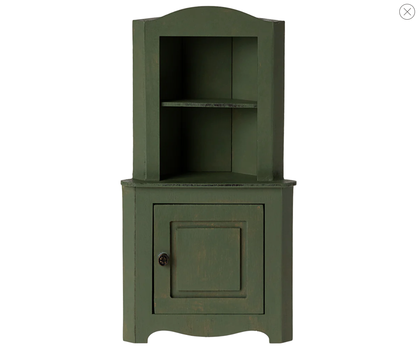 Maileg Corner Cabinet, Mouse - Dark Green