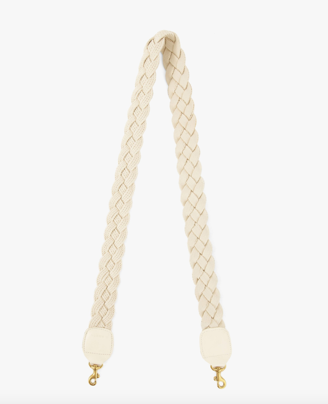 Clare V. Crossbody Strap - Cream Braided Rope