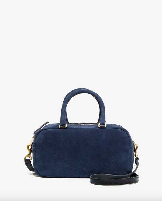 Clare V. Petite Claudine - Bright Navy Suede