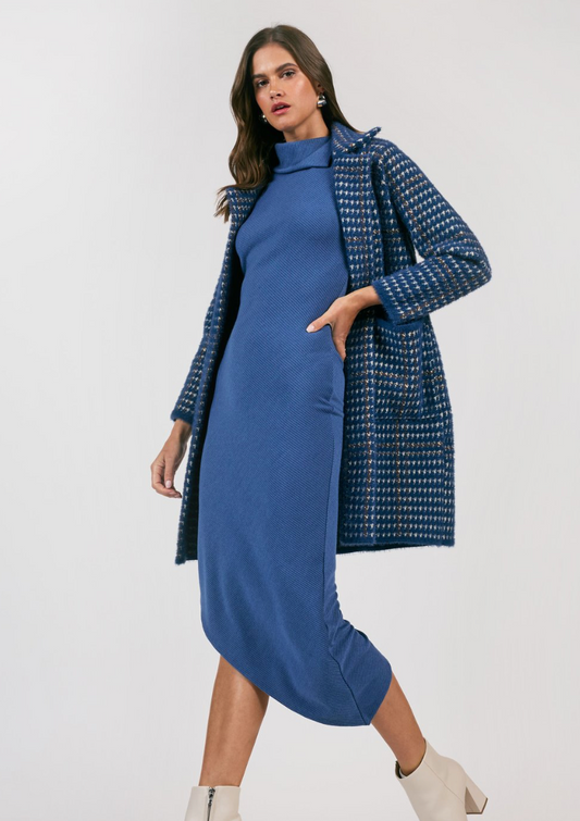 Marceau Houndstooth Coat