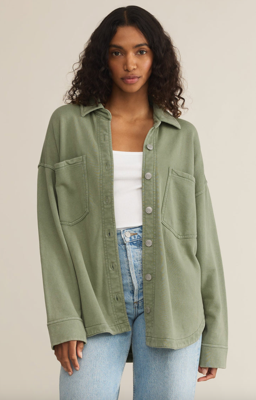 All Day Knit Jacket - Avocado