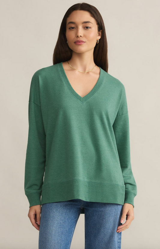 Modern V-Neck Weekender - Botanical Green