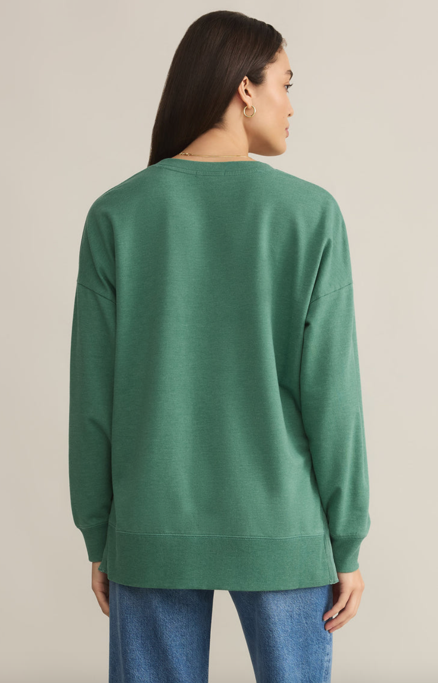 Modern V-Neck Weekender - Botanical Green