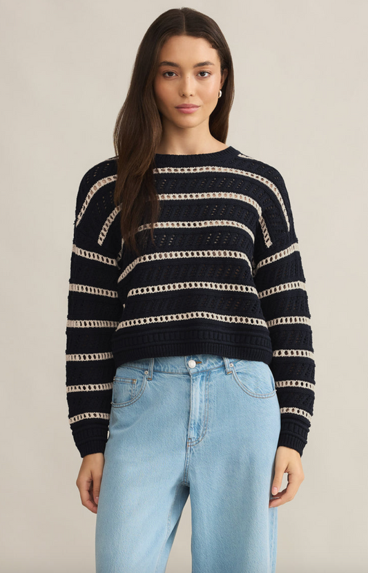 Estero Stripe Cropped Sweater