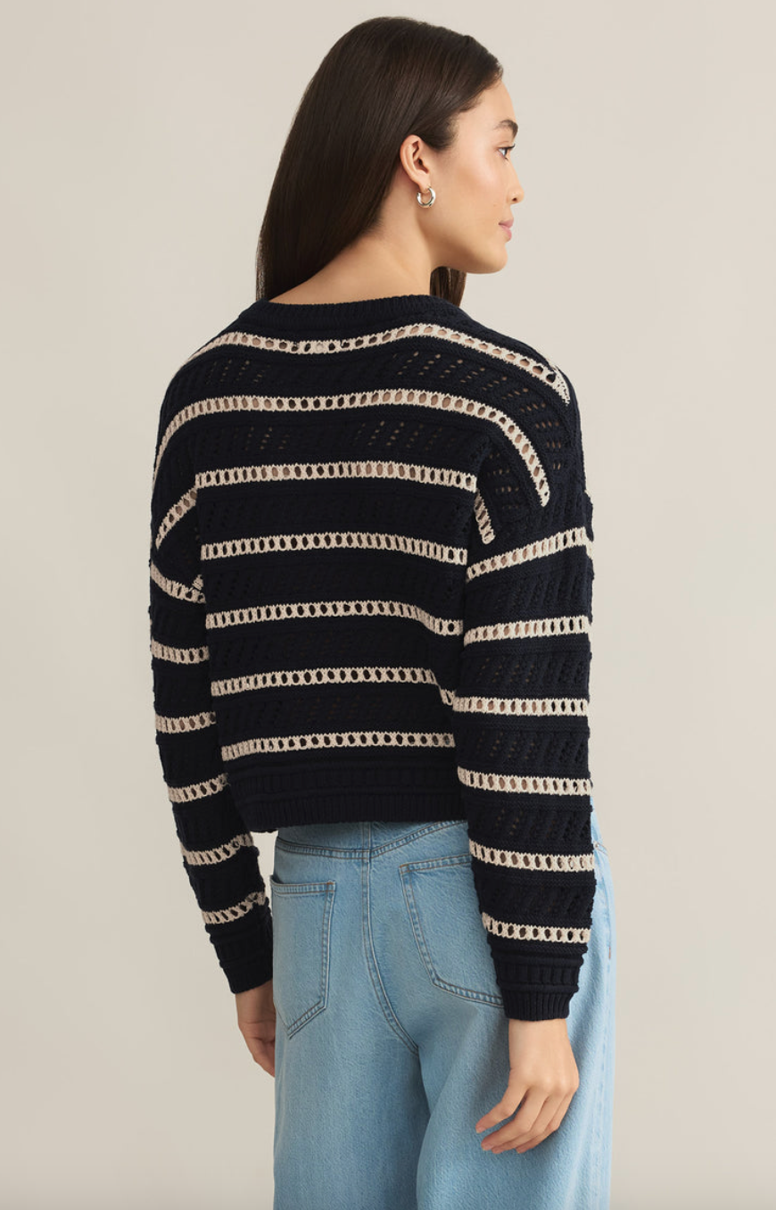 Estero Stripe Cropped Sweater