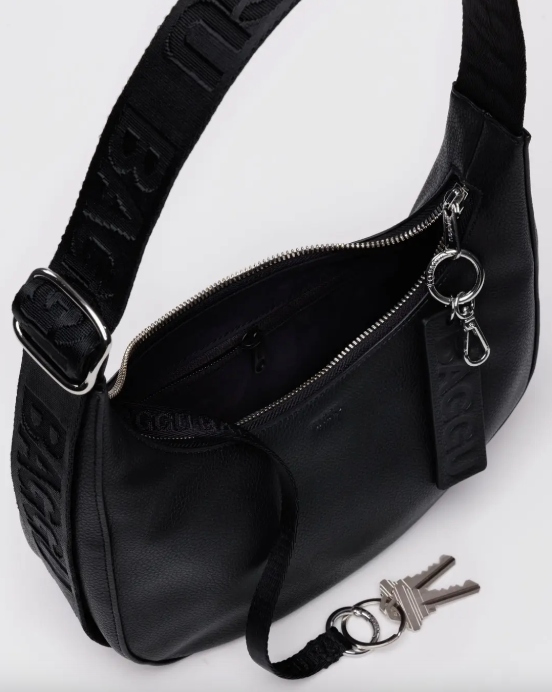 Baggu Small Recycled Leather Crescent Bag