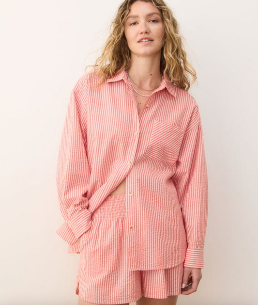 Marine Layer Gracey Oversized Seersucker Shirt