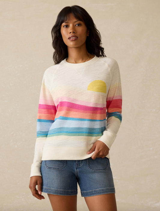 Faherty Sunwashed Slub Crewneck
