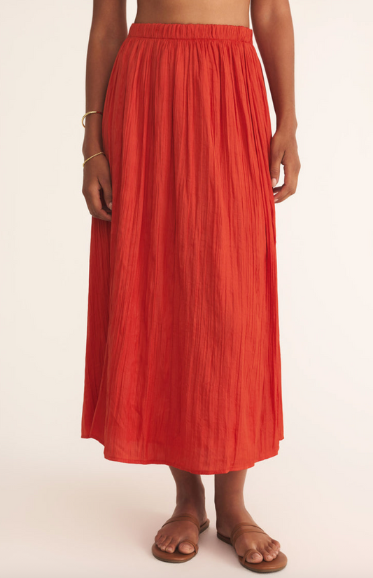 Nicoline Crinkle Midi Skirt
