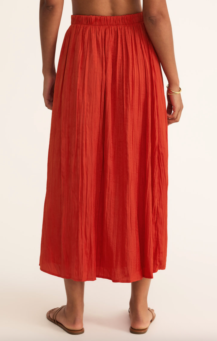 Nicoline Crinkle Midi Skirt