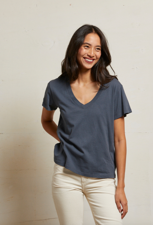 Perfect White Tee Hendrix V-Neck Tee - Night