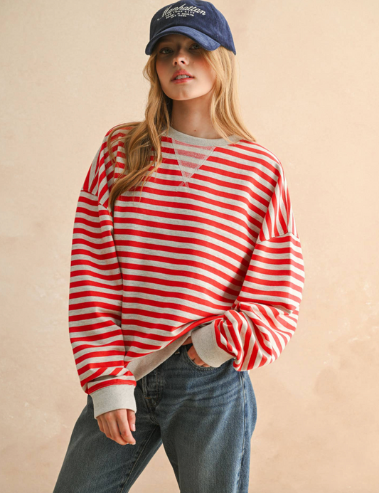Lucy Striped Pullover