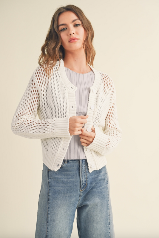 Alma Crochet Cardigan