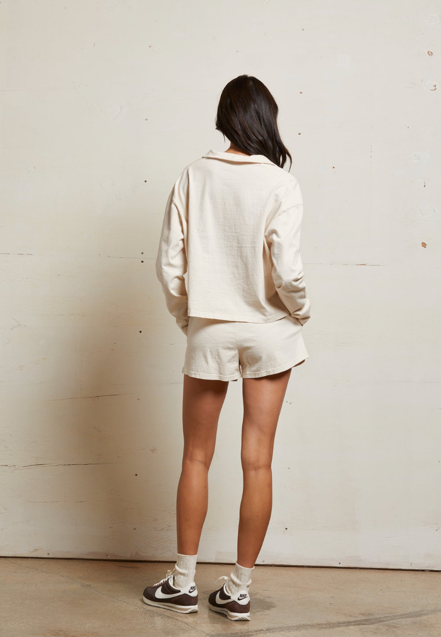 Perfect White Tee Liz Shorts - Sugar