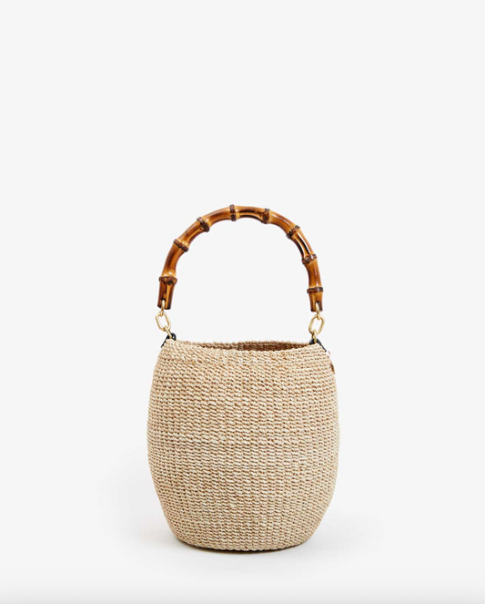 Clare V. Pot De Miel w/ Bamboo Handle - Cream