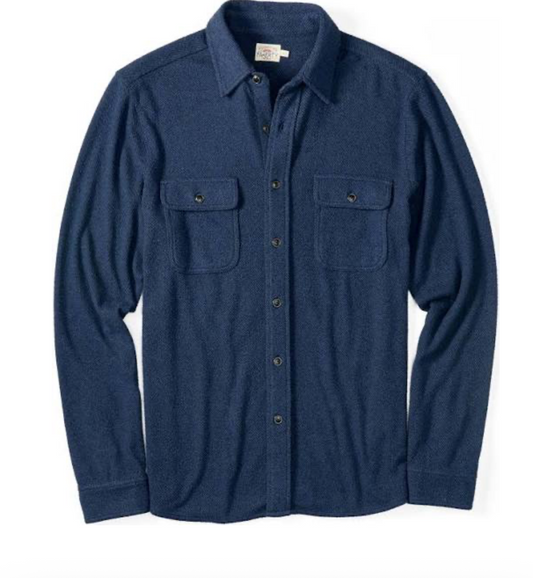 Faherty Legend Sweater Shirt - Brighton Navy Twill