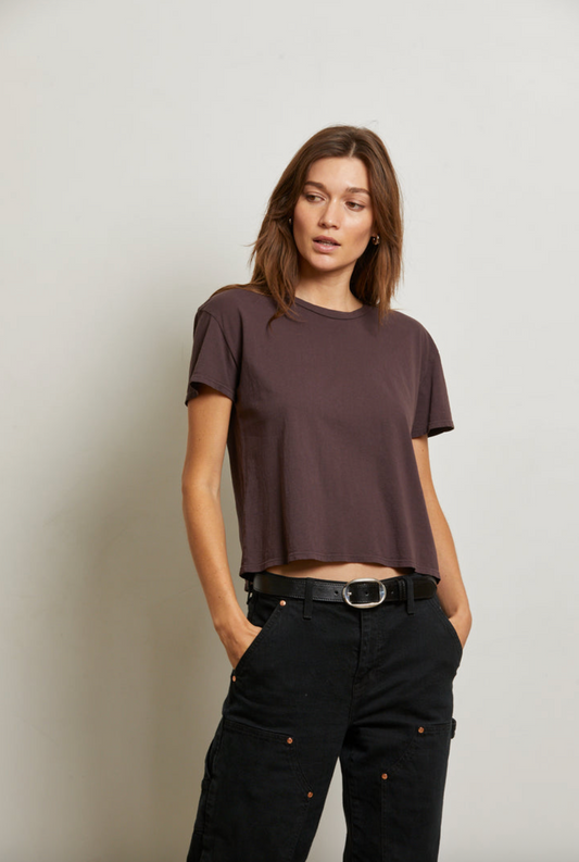 Perfect White Tee Harley Crew-Neck Tee - Cocoa