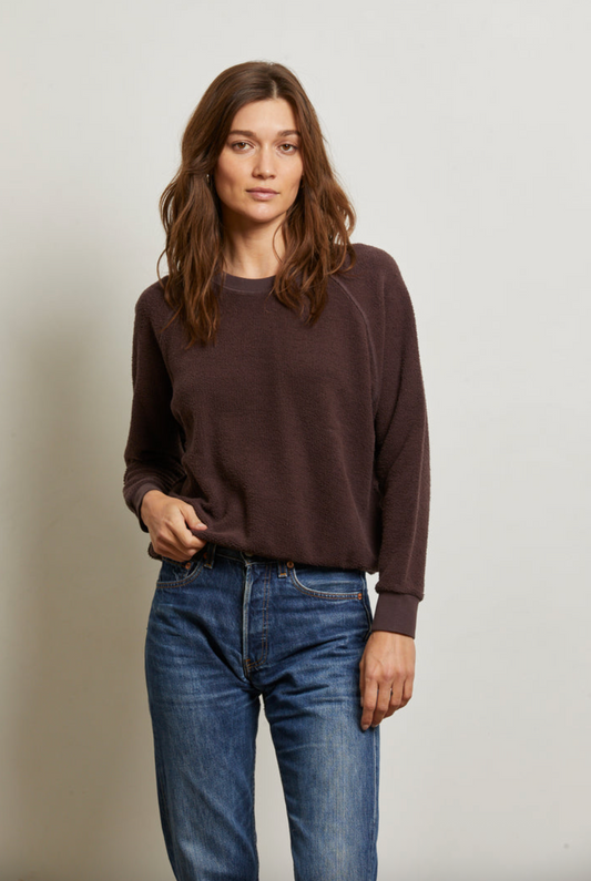 Perfect White Tee Ziggy Sweatshirt - Cocoa