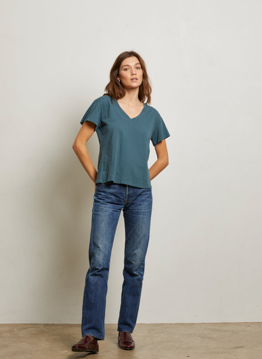 Perfect White Tee Hendrix V-Neck Tee - Slate