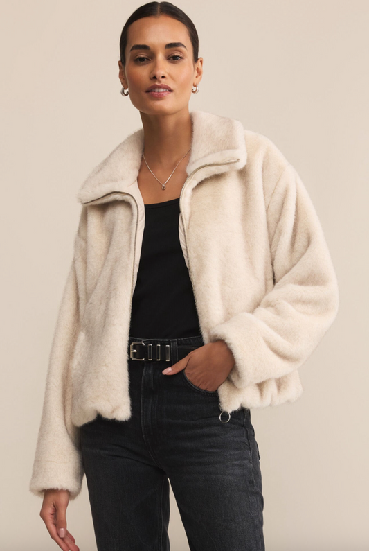 Amethyst Faux Fur Jacket