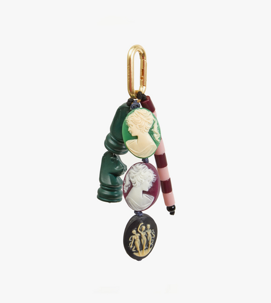 Clare V. Cameo Fob - Multi Color