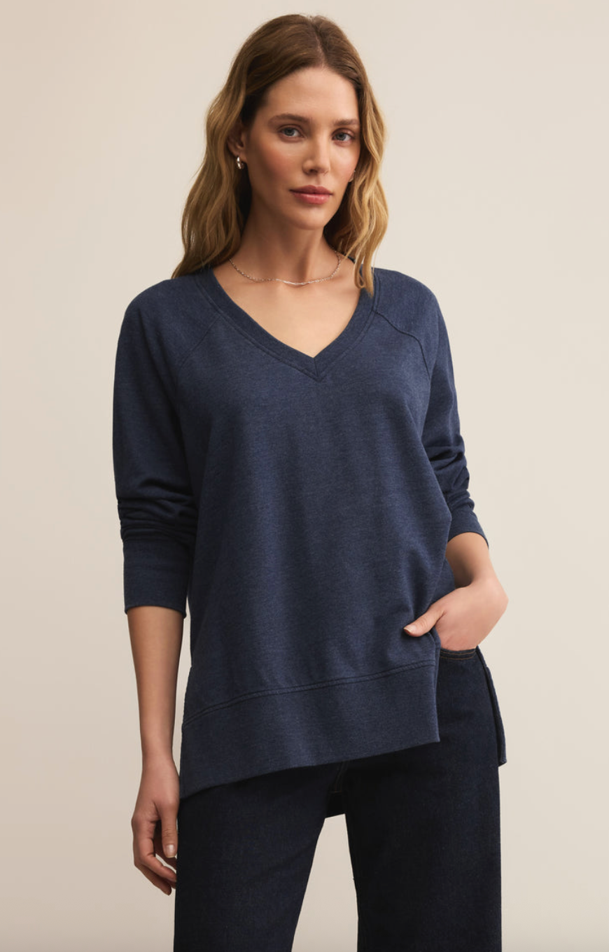 Modern V-Neck Weekender - Blue Sapphire
