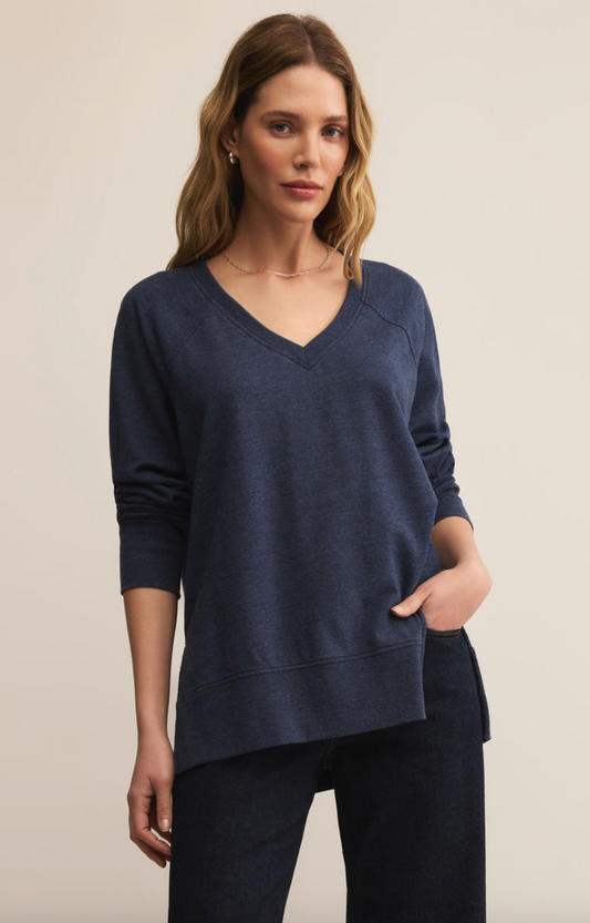 Modern V-Neck Weekender - Blue Sapphire