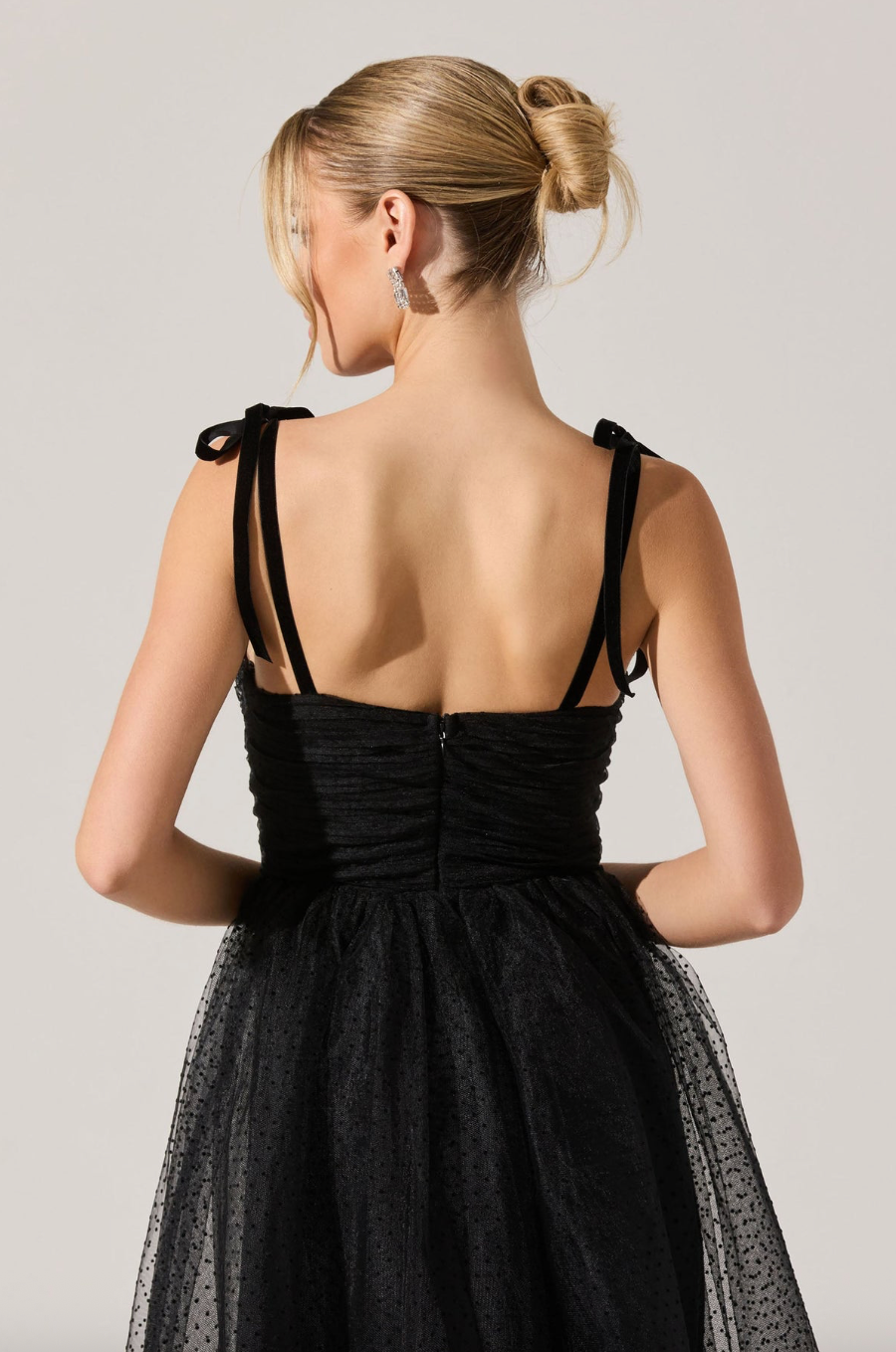 Karyme Polka Dot Bustier Dress