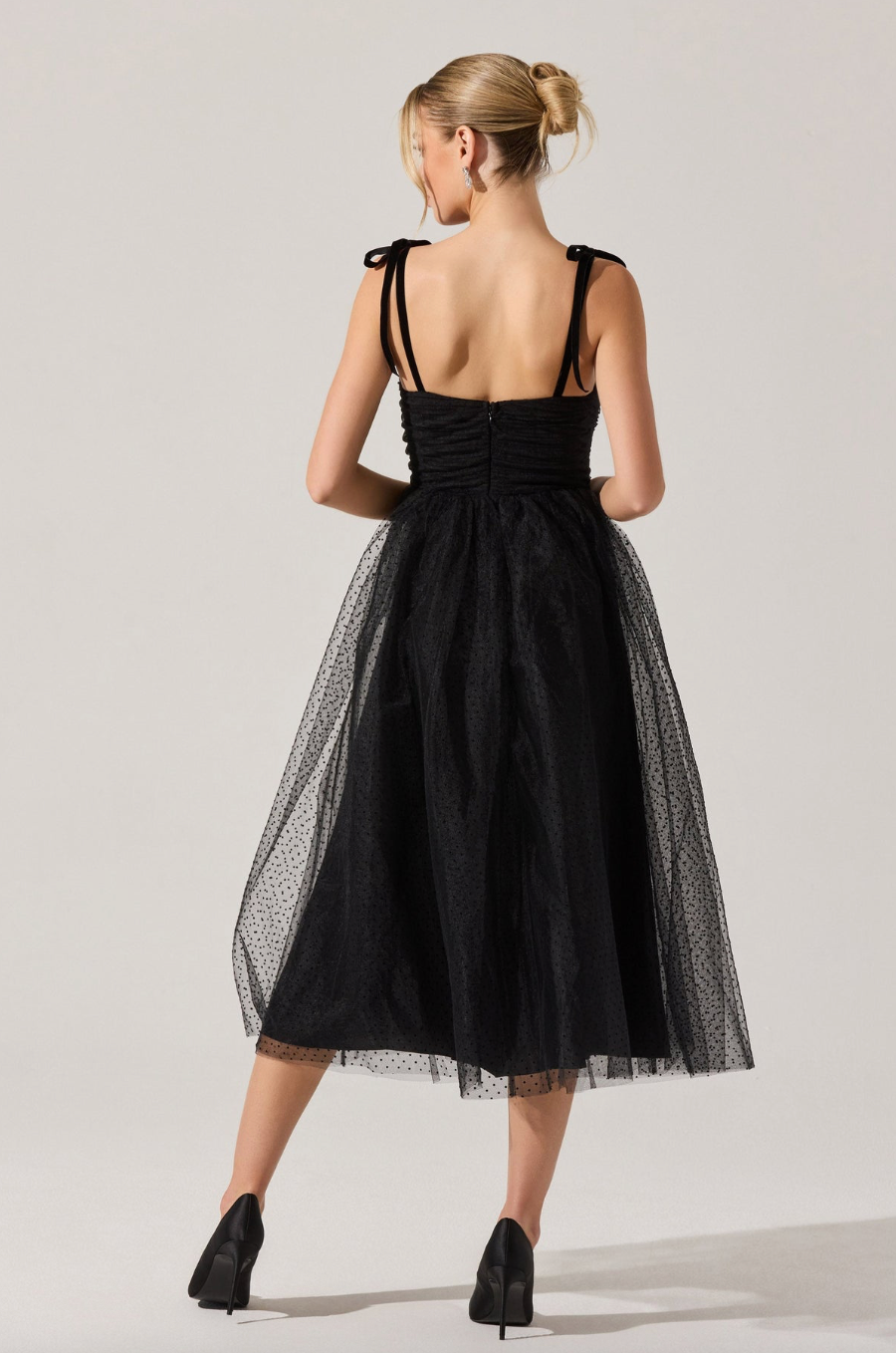 Karyme Polka Dot Bustier Dress