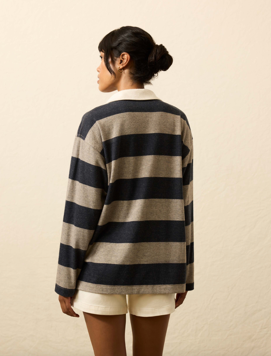 Faherty Legend Sweater Rugby Popover - Navy Rugby
