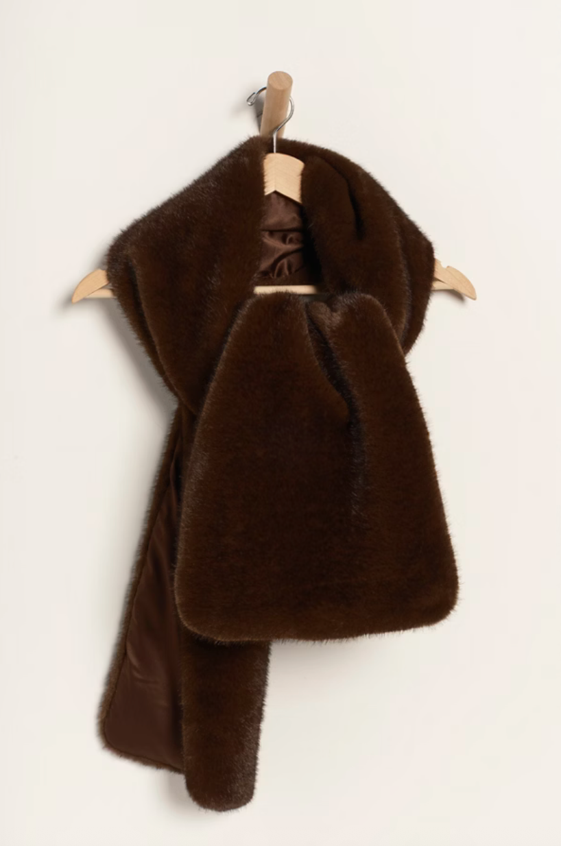 Free People Snow Angel Faux Fur Scarf
