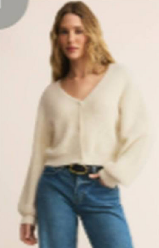 Sadira Fluffy Crop Cardigan
