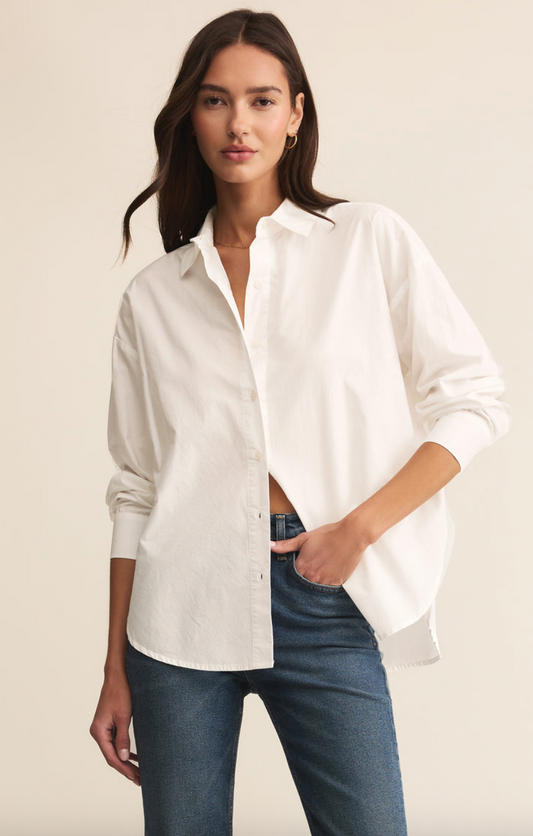 Elevated Poplin Button Up