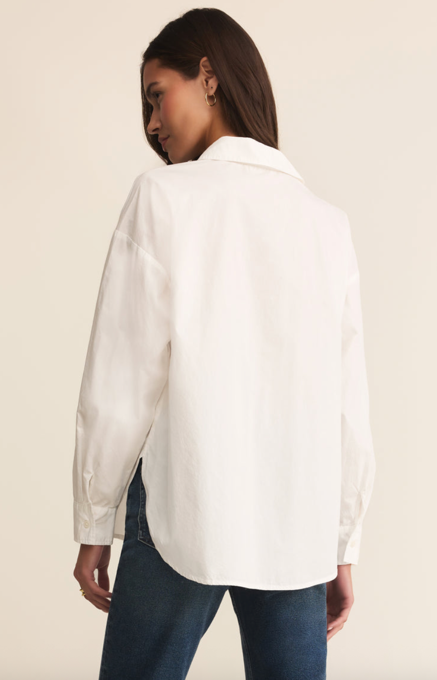 Elevated Poplin Button Up