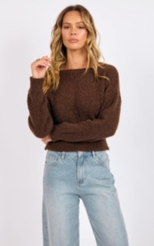 Indira Boat-Neck Sweater