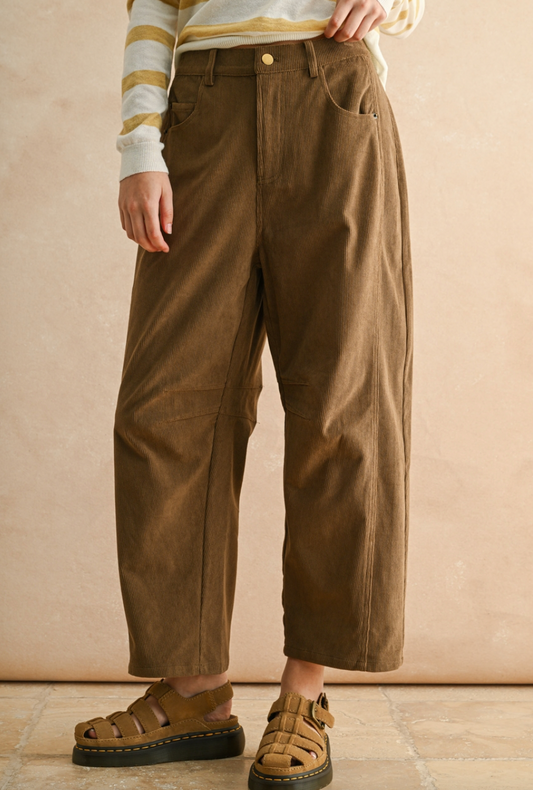 Miou Muse Corduroy Barrel Pants