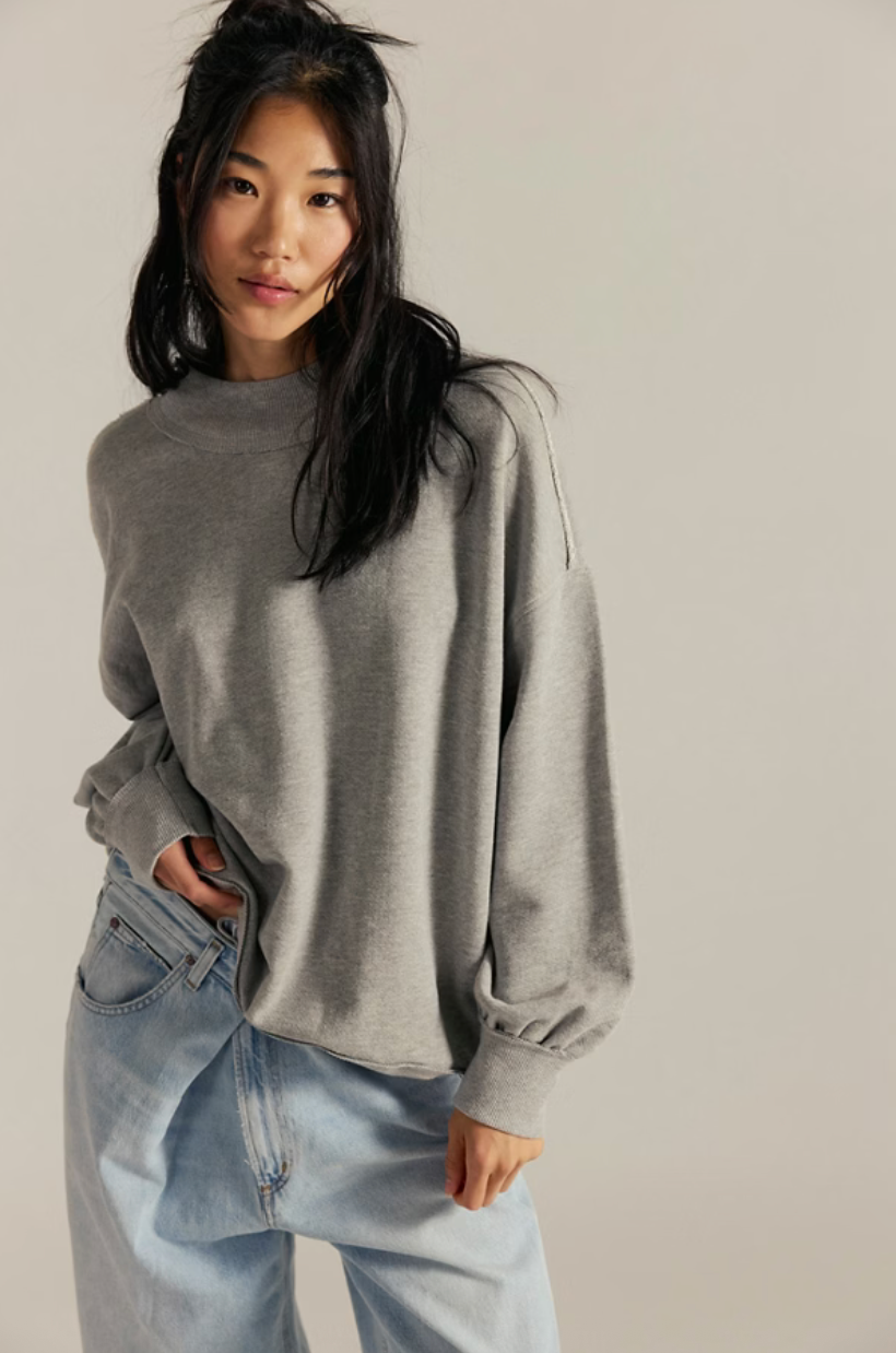 Free People Palm Springs Turtle - Heather Grey