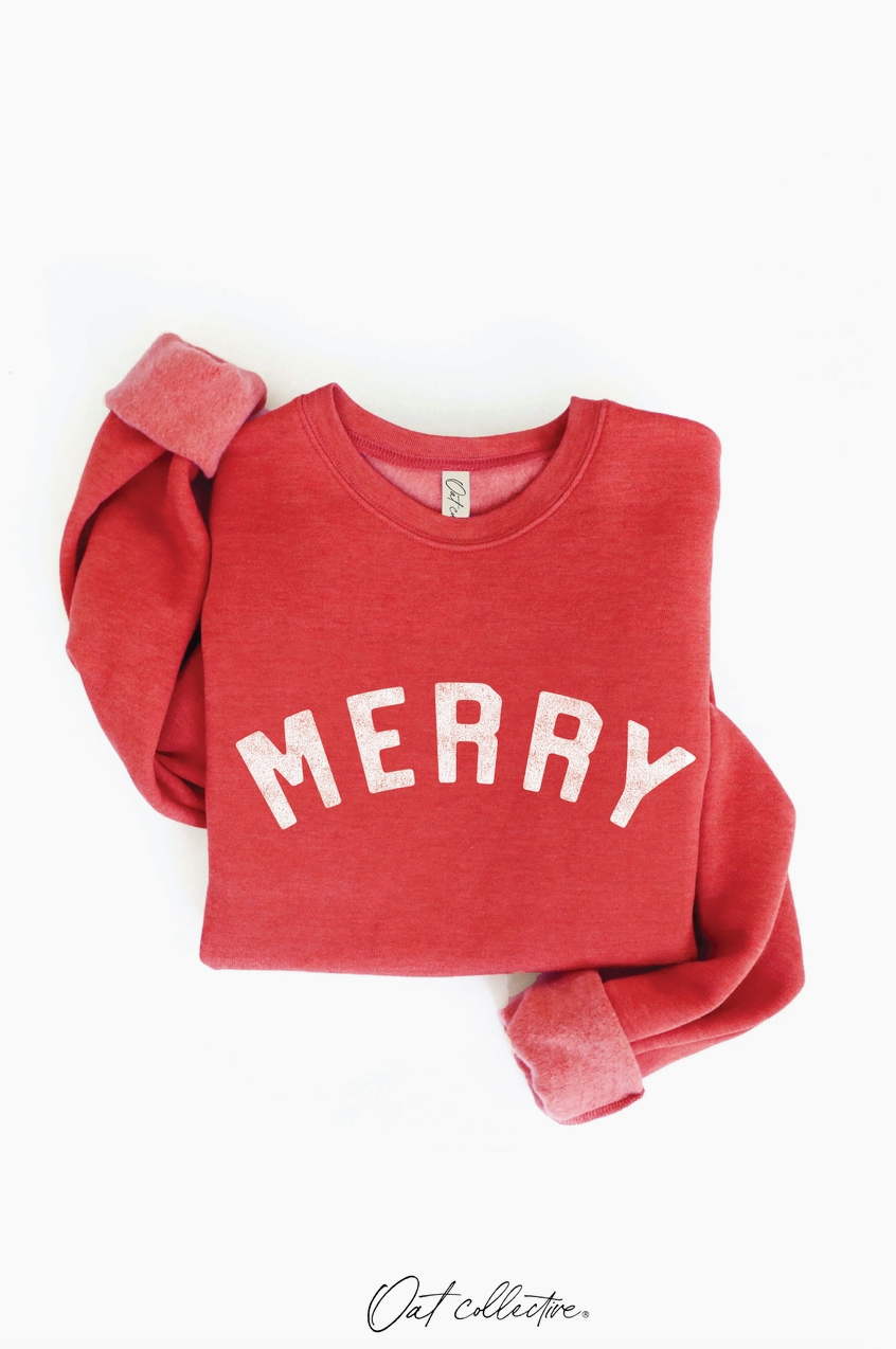 OAT Collective Merry Graphic Sweatshirt