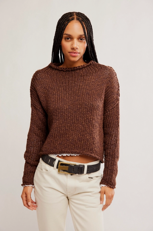 Free People Opal Rollneck Knit Sweater