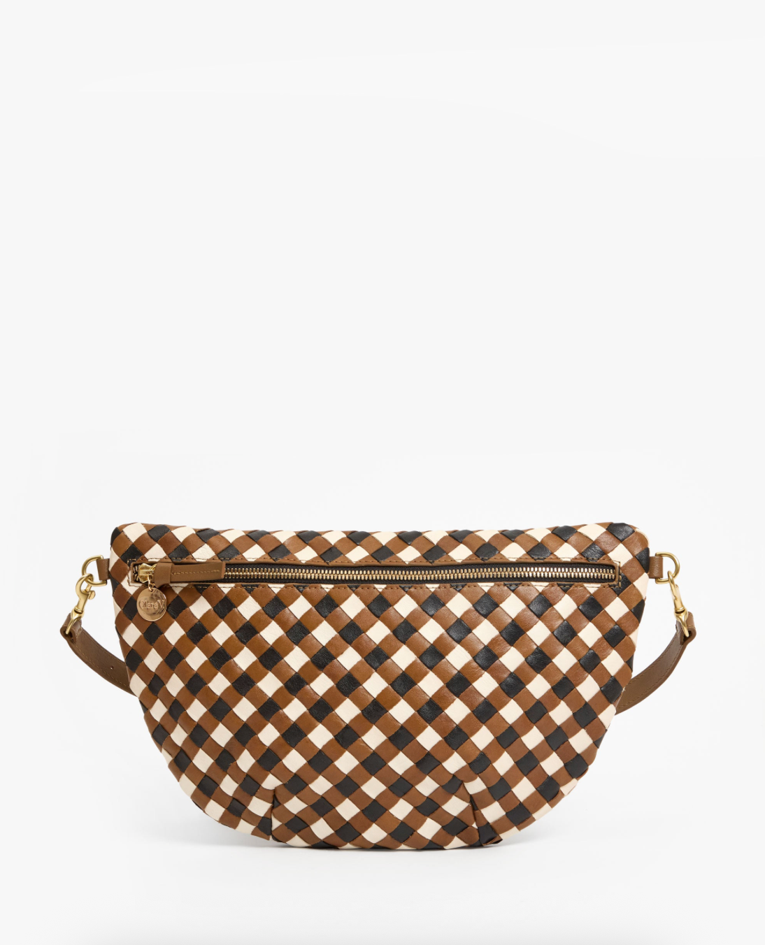 Clare V. Grande Fanny - Oat Gingham Woven