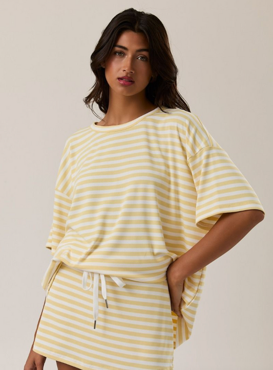 Dawn Stripe Tee - gilt+gossamer