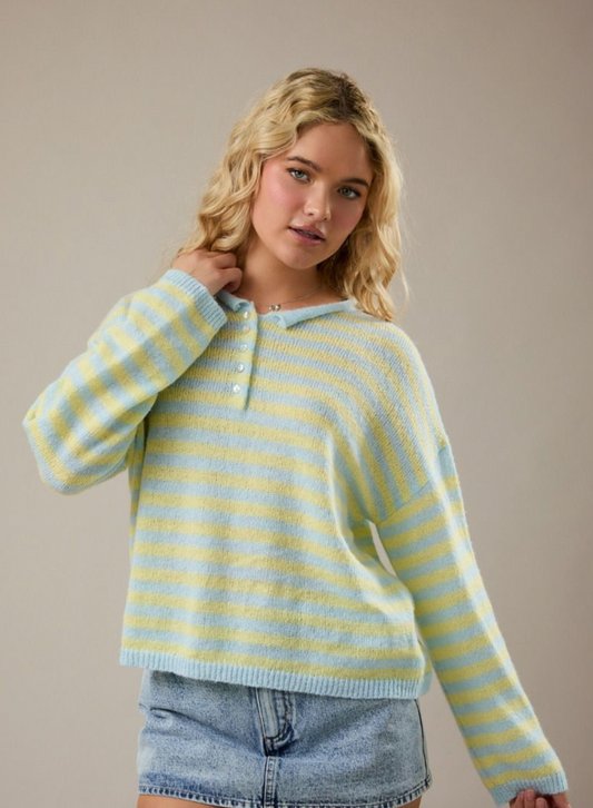 Ocean Stripe Top - gilt+gossamer