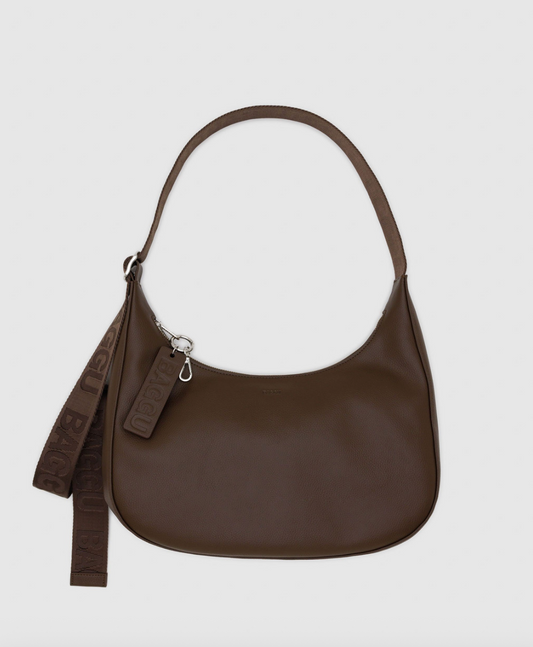Baggu Medium Recycled Leather Crescent Bag - gilt+gossamer
