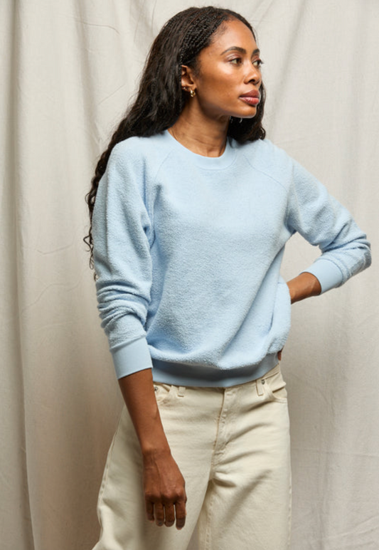 Perfect White Tee Ziggy Crew-Neck Sweatshirt - Powder Blue - gilt+gossamer