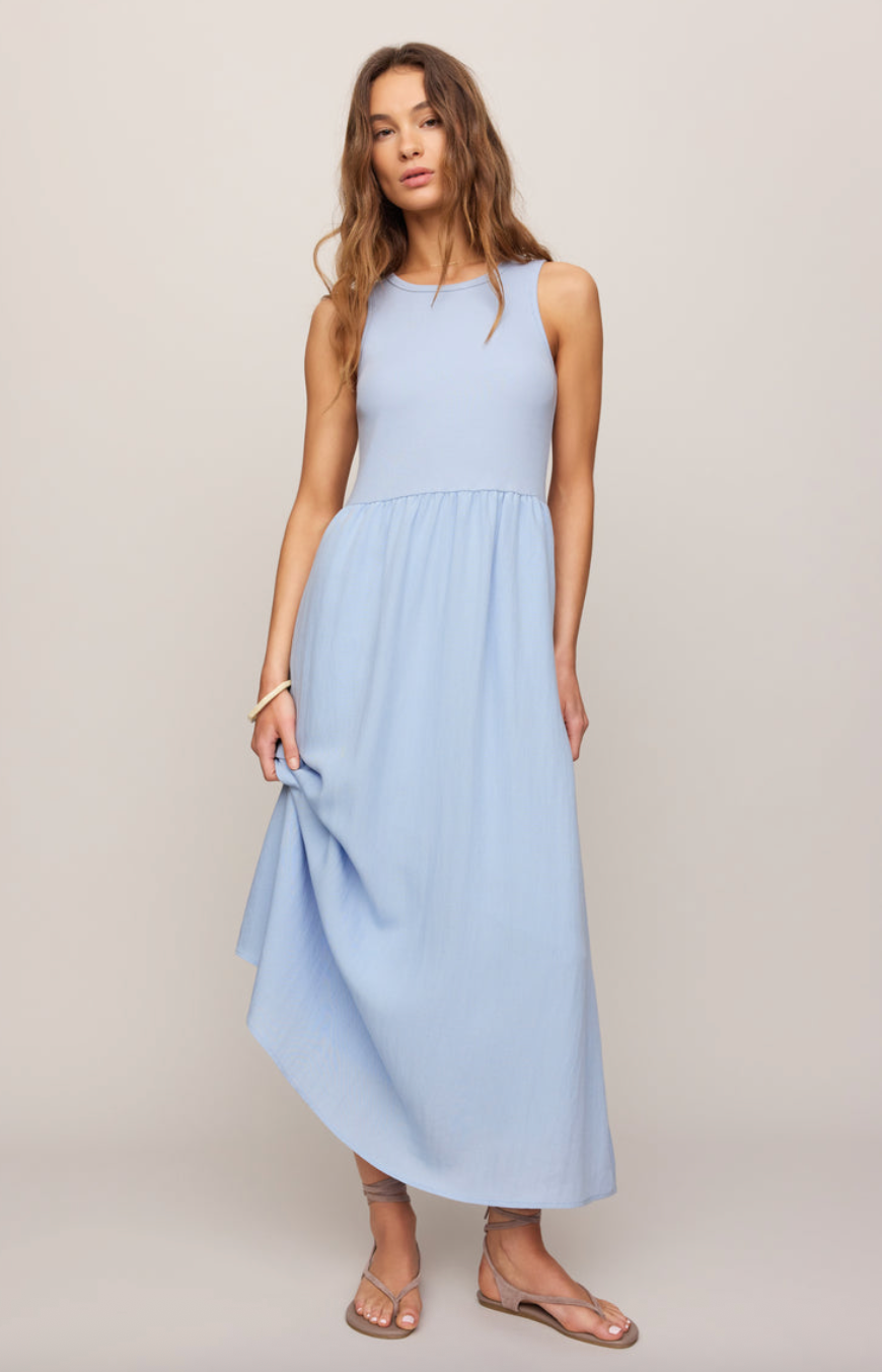 Charlotte Rib Midi Dress - gilt+gossamer